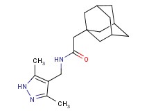 2-(1-adamantyl)-N-[(3,5-dimethyl-1H-pyrazol-4-yl)methyl]acetamide