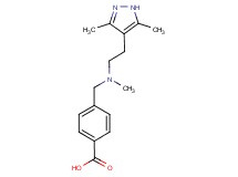 4-{[[2-(3,5-dimethyl-1H-pyrazol-4-yl)ethyl](methyl)amino]methyl}benzoic acid