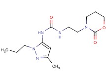 N-(3-methyl-1-propyl-1H-pyrazol-5-yl)-N'-[2-(2-oxo-1,3-oxazinan-3-yl)ethyl]urea