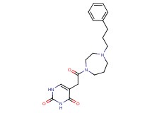 5-{2-oxo-2-[4-(3-phenylpropyl)-1,4-diazepan-1-yl]ethyl}-2,4(1H,3H)-pyrimidinedione
