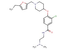 3-chloro-N-[2-(dimethylamino)ethyl]-4-({1-[(5-ethyl-2-furyl)methyl]-4-piperidinyl}oxy)benzamide