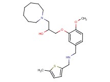 1-(1-azocanyl)-3-[2-methoxy-5-({[(5-methyl-2-thienyl)methyl]amino}methyl)phenoxy]-2-propanol