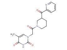 5-methyl-1-{2-oxo-2-[3-(pyridin-2-ylcarbonyl)piperidin-1-yl]ethyl}pyrimidine-2,4(1H,3H)-dione