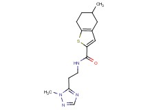 5-methyl-N-[2-(1-methyl-1H-1,2,4-triazol-5-yl)ethyl]-4,5,6,7-tetrahydro-1-benzothiophene-2-carboxamide
