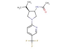 N-{(3S*,4R*)-4-isopropyl-1-[5-(trifluoromethyl)-2-pyridinyl]-3-pyrrolidinyl}acetamide