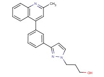 3-{3-[3-(2-methyl-4-quinolinyl)phenyl]-1H-pyrazol-1-yl}-1-propanol