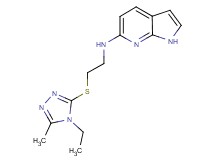 N-{2-[(4-ethyl-5-methyl-4H-1,2,4-triazol-3-yl)thio]ethyl}-1H-pyrrolo[2,3-b]pyridin-6-amine