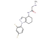 N~1~-[1-(2,4-difluorophenyl)-4,5,6,7-tetrahydro-1H-indazol-4-yl]-N~2~-methylglycinamide hydrochloride