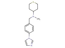 N-[4-(1H-imidazol-1-yl)benzyl]-N-methyltetrahydro-2H-thiopyran-4-amine