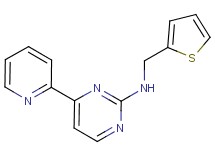 4-(2-pyridinyl)-N-(2-thienylmethyl)-2-pyrimidinamine