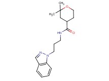 N-[3-(1H-indazol-1-yl)propyl]-2,2-dimethyltetrahydro-2H-pyran-4-carboxamide