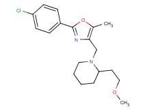 1-{[2-(4-chlorophenyl)-5-methyl-1,3-oxazol-4-yl]methyl}-2-(2-methoxyethyl)piperidine