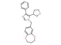 1-(3,4-dihydro-2H-1,5-benzodioxepin-7-ylmethyl)-4-phenyl-5-(tetrahydrofuran-3-yl)-1H-imidazole