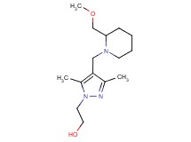 2-(4-{[2-(methoxymethyl)piperidin-1-yl]methyl}-3,5-dimethyl-1H-pyrazol-1-yl)ethanol
