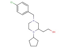 2-[4-(4-chlorobenzyl)-1-cyclopentyl-2-piperazinyl]ethanol