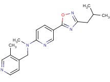 5-(3-isobutyl-1,2,4-oxadiazol-5-yl)-N-methyl-N-[(3-methyl-4-pyridinyl)methyl]-2-pyridinamine