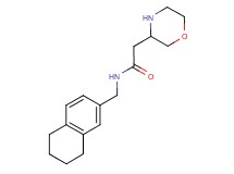 2-morpholin-3-yl-N-(5,6,7,8-tetrahydronaphthalen-2-ylmethyl)acetamide
