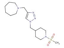 1-[(1-{[1-(methylsulfonyl)-4-piperidinyl]methyl}-1H-1,2,3-triazol-4-yl)methyl]azepane