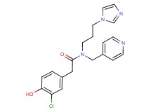 2-(3-chloro-4-hydroxyphenyl)-N-[3-(1H-imidazol-1-yl)propyl]-N-(pyridin-4-ylmethyl)acetamide