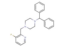 1-(diphenylmethyl)-4-[(3-fluoro-2-pyridinyl)methyl]piperazine