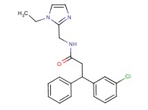 3-(3-chlorophenyl)-N-[(1-ethyl-1H-imidazol-2-yl)methyl]-3-phenylpropanamide