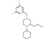 2-[1-cyclohexyl-4-(3,5-difluorobenzyl)-2-piperazinyl]ethanol