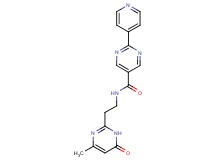 N-[2-(4-methyl-6-oxo-1,6-dihydro-2-pyrimidinyl)ethyl]-2-(4-pyridinyl)-5-pyrimidinecarboxamide