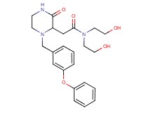 N,N-bis(2-hydroxyethyl)-2-[3-oxo-1-(3-phenoxybenzyl)-2-piperazinyl]acetamide