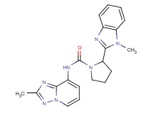 2-(1-methyl-1H-benzimidazol-2-yl)-N-(2-methyl[1,2,4]triazolo[1,5-a]pyridin-8-yl)pyrrolidine-1-carboxamide