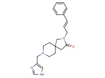 8-(1H-imidazol-4-ylmethyl)-2-[(2E)-3-phenyl-2-propen-1-yl]-2,8-diazaspiro[4.5]decan-3-one
