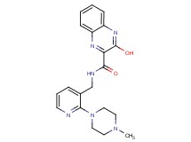 3-hydroxy-N-{[2-(4-methyl-1-piperazinyl)-3-pyridinyl]methyl}-2-quinoxalinecarboxamide