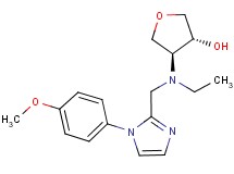(3R*,4S*)-4-(ethyl{[1-(4-methoxyphenyl)-1H-imidazol-2-yl]methyl}amino)tetrahydrofuran-3-ol