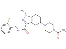 5-(4-acetyl-1-piperazinyl)-N-(2-fluorobenzyl)-1-methyl-4,5,6,7-tetrahydro-1H-indazole-3-carboxamide
