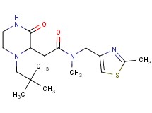 2-[1-(2,2-dimethylpropyl)-3-oxo-2-piperazinyl]-N-methyl-N-[(2-methyl-1,3-thiazol-4-yl)methyl]acetamide