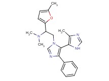 N,N-dimethyl-1-(5-methyl-2-furyl)-2-(5'-methyl-5-phenyl-3H,3'H-4,4'-biimidazol-3-yl)ethanamine