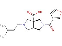 (3aR*,6aR*)-2-(3-furoyl)-5-(3-methyl-2-buten-1-yl)hexahydropyrrolo[3,4-c]pyrrole-3a(1H)-carboxylic acid