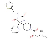5-[1-(4-methyl-2-oxopentanoyl)-4-piperidinyl]-5-(2-pyridinyl)-3-[2-(2-thienyl)ethyl]-2,4-imidazolidinedione