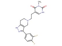 5-{2-[3-(3,4-difluorophenyl)-1,4,6,7-tetrahydro-5H-pyrazolo[4,3-c]pyridin-5-yl]ethyl}-3-methylpyrimidine-2,4(1H,3H)-dione