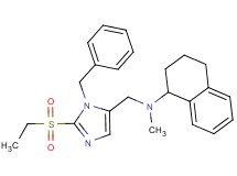N-{[1-benzyl-2-(ethylsulfonyl)-1H-imidazol-5-yl]methyl}-N-methyl-1,2,3,4-tetrahydro-1-naphthalenamine