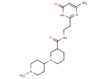 1'-methyl-N-[2-(4-methyl-6-oxo-1,6-dihydropyrimidin-2-yl)ethyl]-1,4'-bipiperidine-3-carboxamide