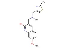 7-methoxy-3-({methyl[(2-methyl-1,3-thiazol-4-yl)methyl]amino}methyl)-2-quinolinol