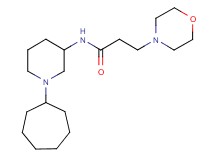 N-(1-cycloheptyl-3-piperidinyl)-3-(4-morpholinyl)propanamide