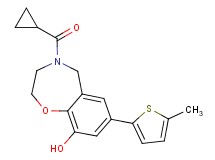 4-(cyclopropylcarbonyl)-7-(5-methyl-2-thienyl)-2,3,4,5-tetrahydro-1,4-benzoxazepin-9-ol