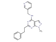 1-methyl-6-(2-phenylethyl)-N-(3-pyridinylmethyl)-1H-pyrazolo[3,4-d]pyrimidin-4-amine