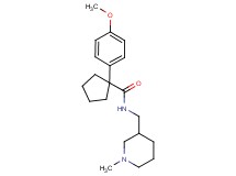 1-(4-methoxyphenyl)-N-[(1-methylpiperidin-3-yl)methyl]cyclopentanecarboxamide