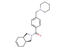 (3aR*,7aS*)-2-[4-(1-piperidinylmethyl)benzoyl]-2,3,3a,4,7,7a-hexahydro-1H-isoindole