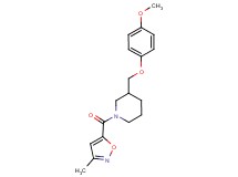 3-[(4-methoxyphenoxy)methyl]-1-[(3-methyl-5-isoxazolyl)carbonyl]piperidine