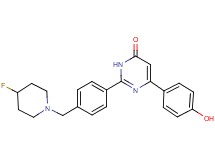 2-{4-[(4-fluoropiperidin-1-yl)methyl]phenyl}-6-(4-hydroxyphenyl)pyrimidin-4(3H)-one