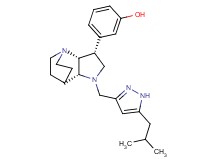 3-{(3R*,3aR*,7aR*)-1-[(5-isobutyl-1H-pyrazol-3-yl)methyl]octahydro-4,7-ethanopyrrolo[3,2-b]pyridin-3-yl}phenol