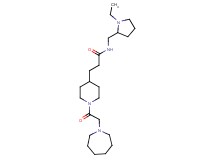 3-[1-(1-azepanylacetyl)-4-piperidinyl]-N-[(1-ethyl-2-pyrrolidinyl)methyl]propanamide